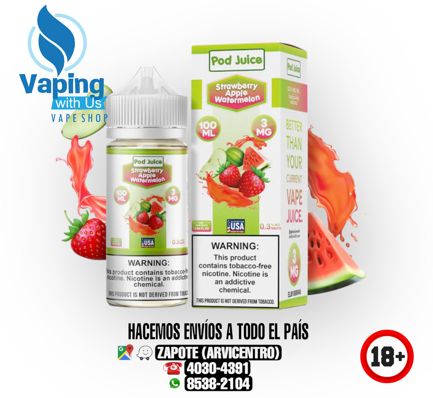 Pod Juice Strawberry Apple Watermelon