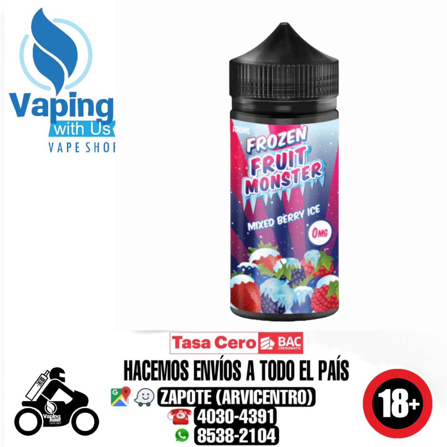 Jam Monster Mixed Berry Ice Frozen Fruit Monster