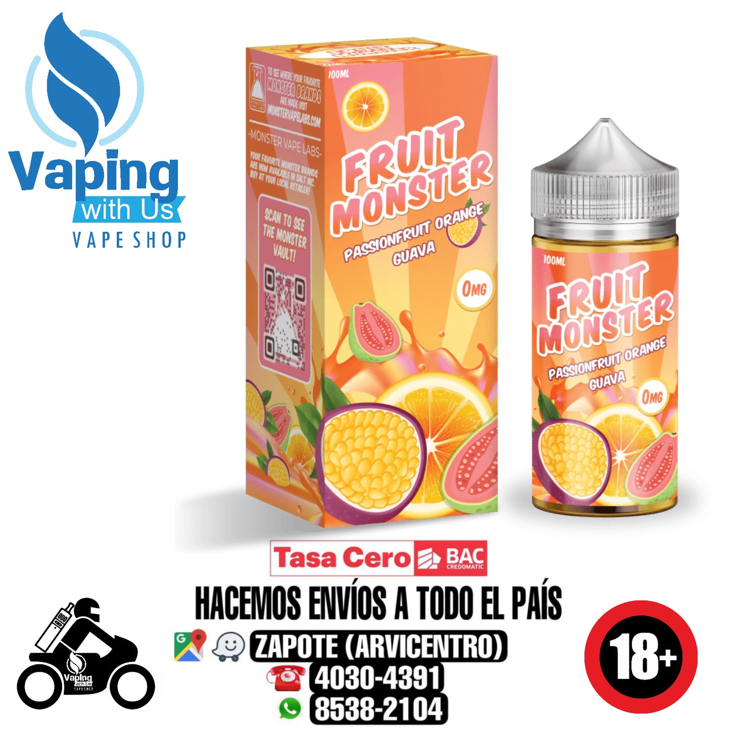 Jam Monster Passionfruit Orange Guava Fruit Monster