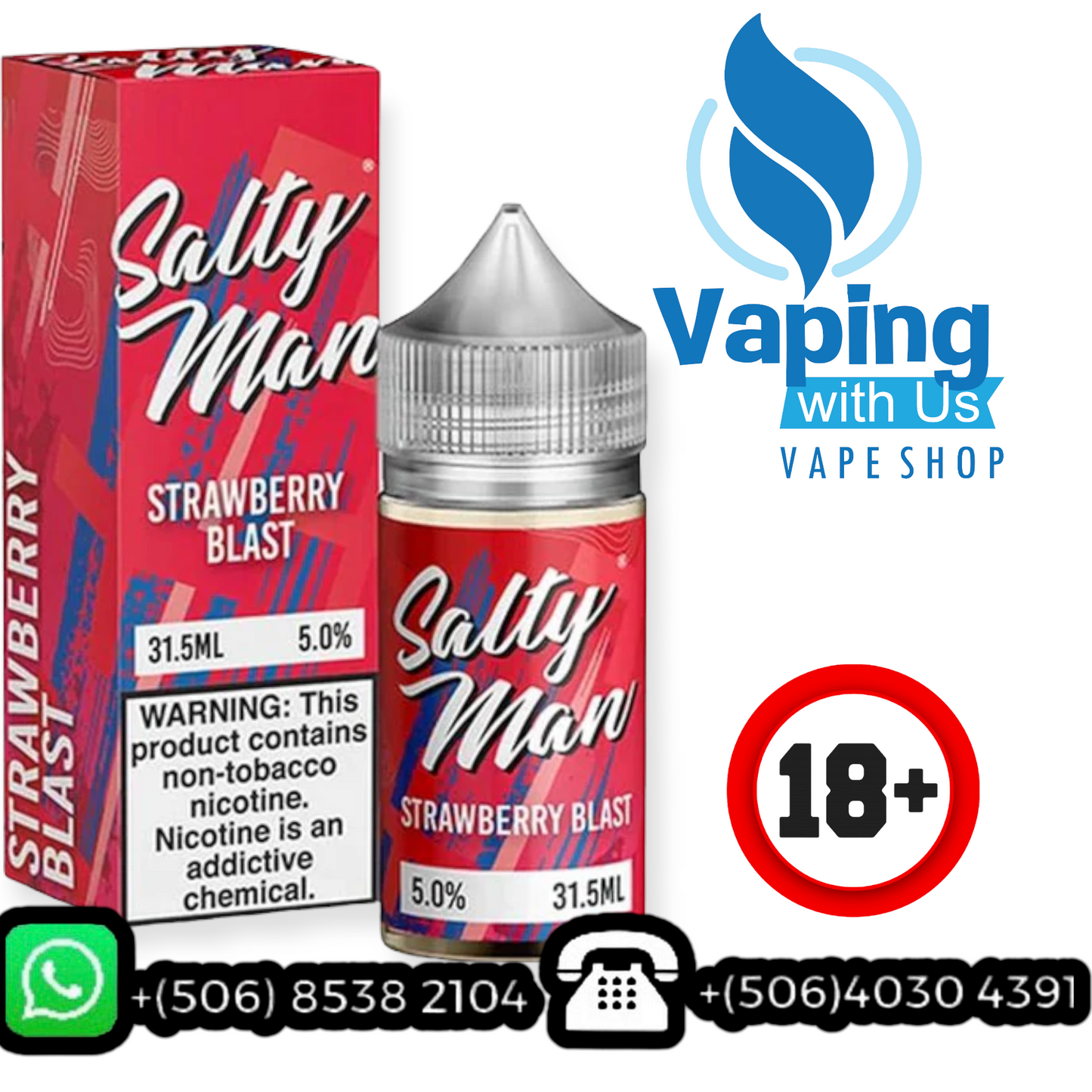 Salty Man Nic Salts Strawberry Blast