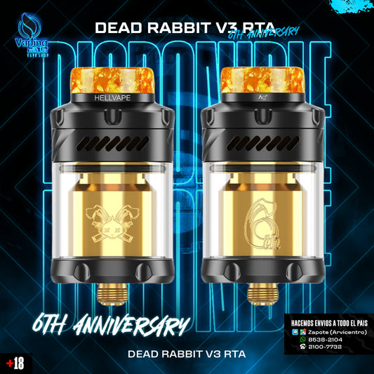 HellVape Rabbit V3 RTA 6th Aniversario