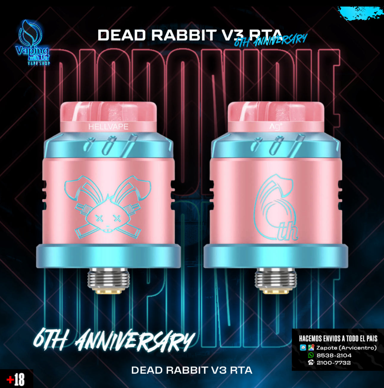 HellVape Rabbit Solo RDA 6th Aniversario