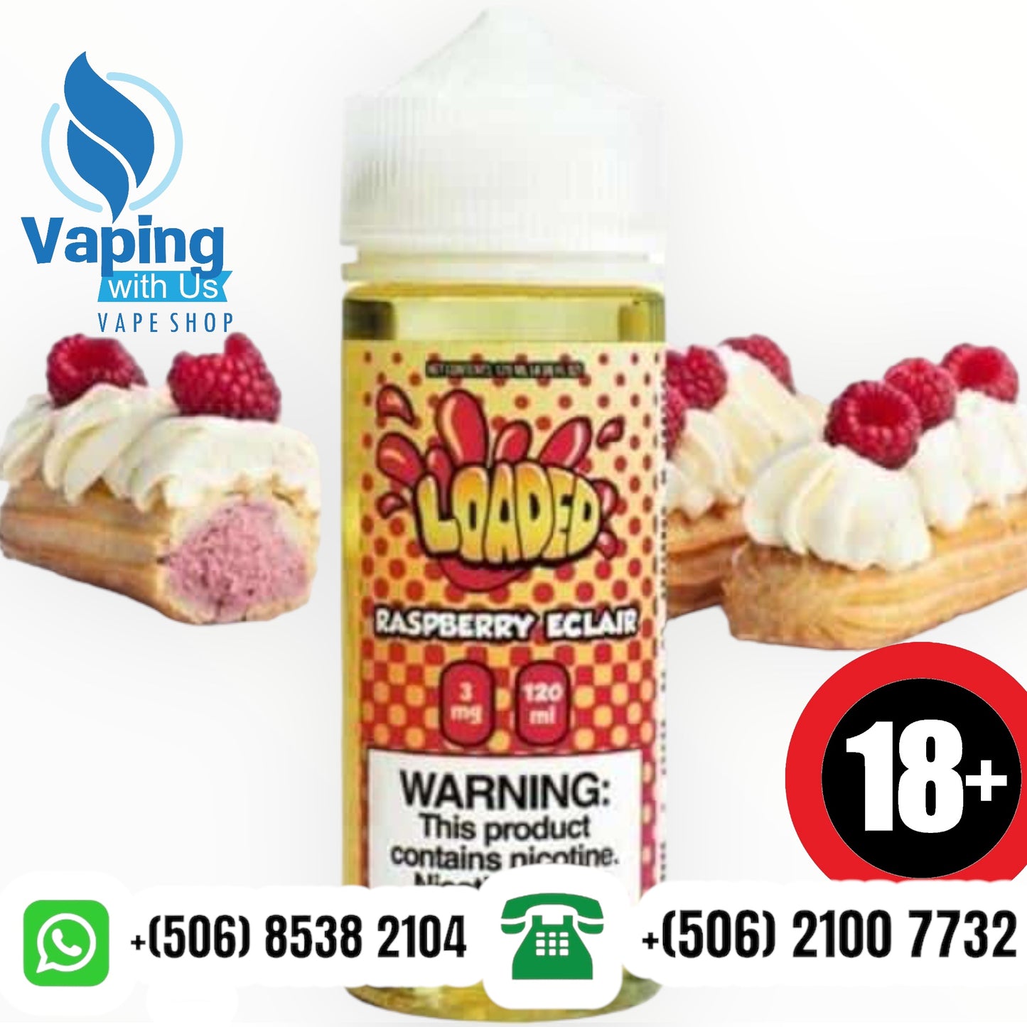 Loaded By Ruthless Raspberry Eclair 120ml