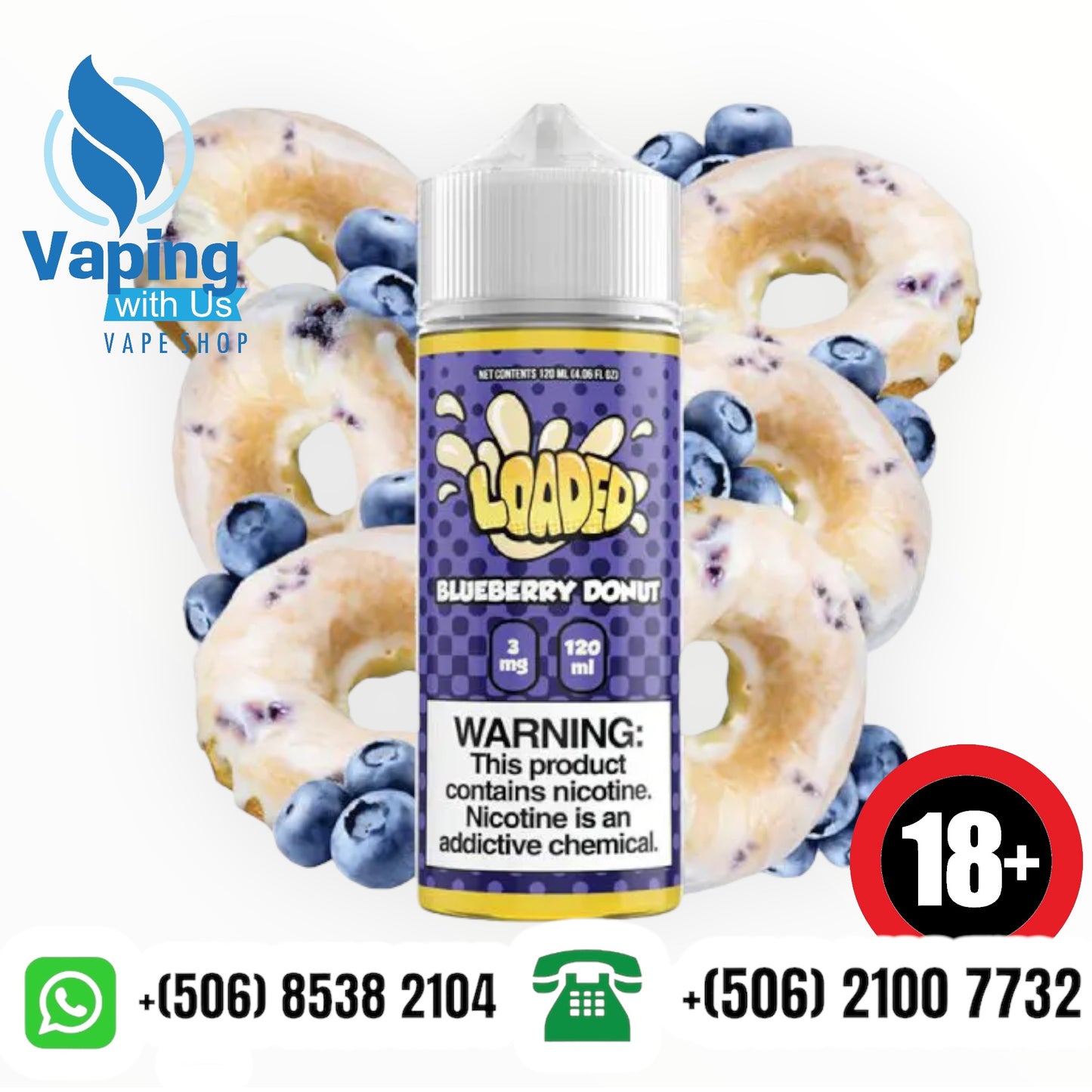 Loaded By Ruthless Blueberry Donut 120ml